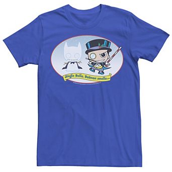 Men's DC Comics The Penguin Jingle Bells Batman Smells Christmas Tee