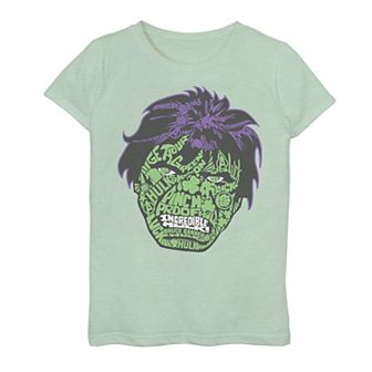 Girls 7-16 Marvel Hulk Head Fill St. Patty's Tee