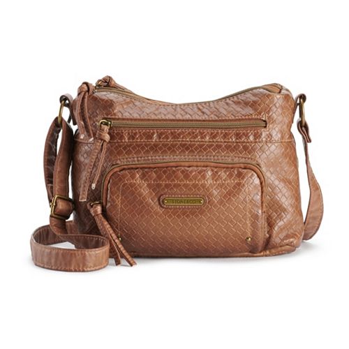 vintage leather tooled bag