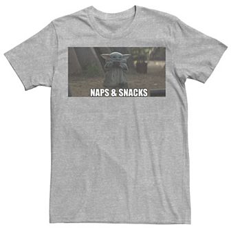 Men's Star Wars The Mandalorian The Child Naps And Snacks Tee
