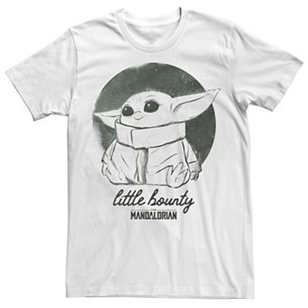 Men's Star Wars The Mandalorian The Child Little Bounty Watercolor Tee