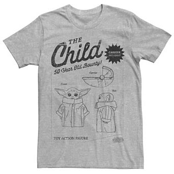 Men's Star Wars The Mandalorian The Child Action Figure Schematic Tee
