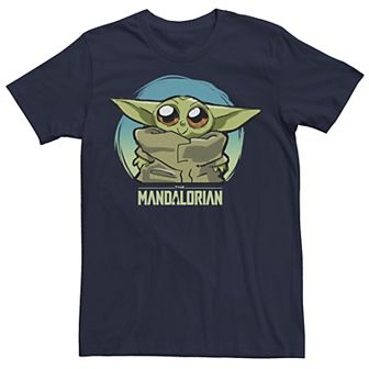Men's Star Wars The Mandalorian The Child Blue Hue Tee