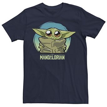 Men's Star Wars The Mandalorian The Child Blue Hue Tee