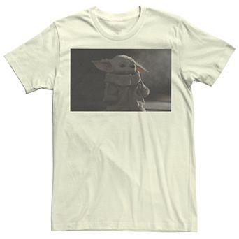 Men's Star Wars The Mandalorian The Child Sad Portrait Tee