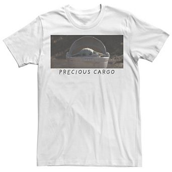 Men's Star Wars The Mandalorian The Child Precious Cargo Portrait Tee