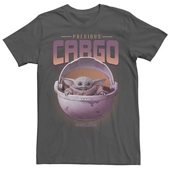 Men's Star Wars The Mandalorian The Child Precious Cargo Purple Tee