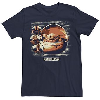 Men's Star Wars The Mandalorian The Child Cast Portraits Tee
