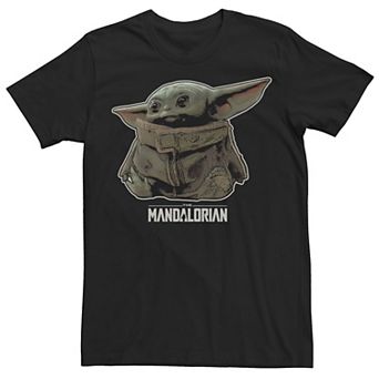 Men's Star Wars The Mandalorian The Child Sitting Portrait Tee