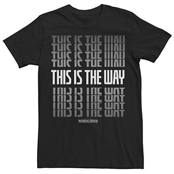 Men's Star Wars The Mandalorian This Is The Way Text Stack Tee