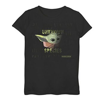 Girls 7-16 Star Wars The Mandalorian The Child aka Baby Yoda "Unknown Species" Tee