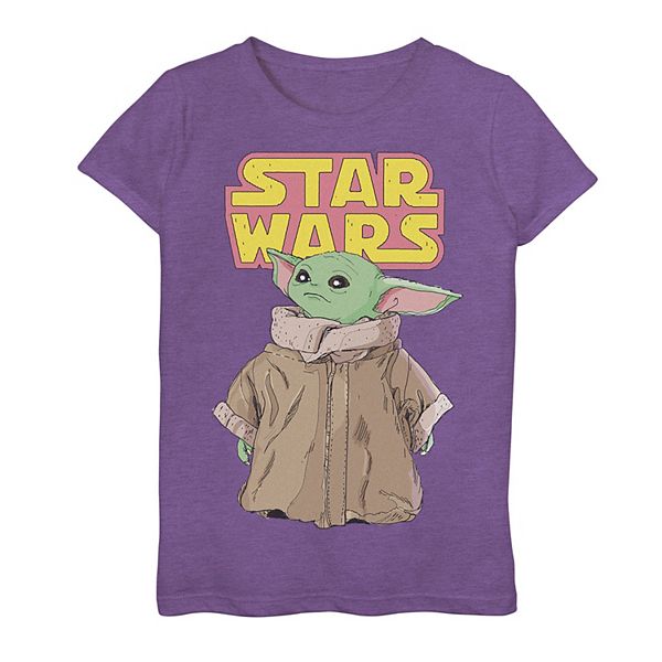 Girls 7 16 Star Wars The Mandalorian The Child Aka Baby Yoda Cartoon Graphic Tee