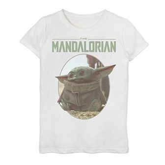 Girls 7-16 Star Wars The Mandalorian The Child aka Baby Yoda Circle Portrait Tee