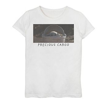 Girls 7-16 Girls Star Wars The Mandalorian The Child aka Baby Yoda "Precious Cargo" Tee