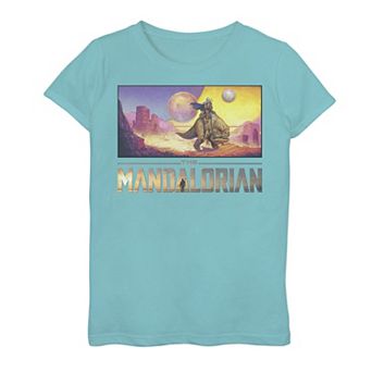 Girls 7-16 Star Wars The Mandalorian Blurrg Landscape Tee