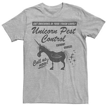 Disney / Pixar's Onward Men's Unicorn Pest Control Logo Tee