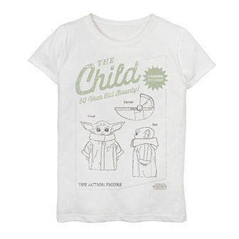 Girls 7-16 Star Wars The Mandalorian The Child aka Baby Yoda Action Figure Tee