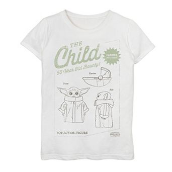 Girls 7-16 Star Wars The Mandalorian The Child aka Baby Yoda Action Figure Tee