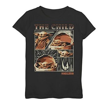 Girls 7-16 Star Wars The Mandalorian The Child aka Baby Yoda Collage Tee