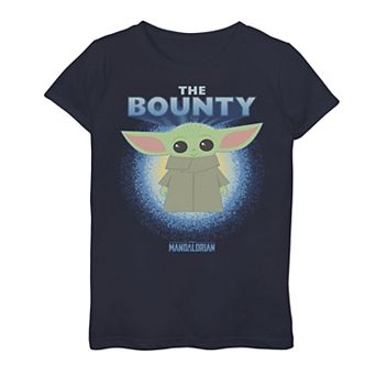 Girls 7-16 Star Wars The Mandalorian The Child aka Baby Yoda Cartoon "The Bounty" Tee