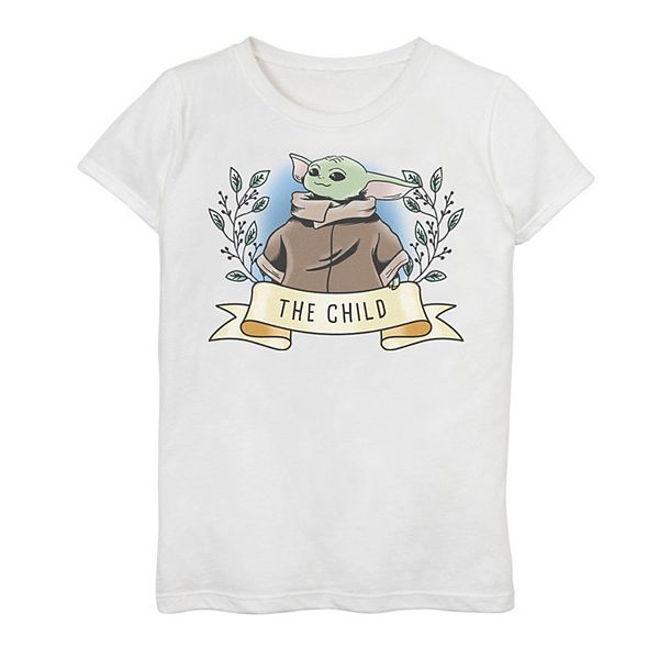 Girls 7-16 Star Wars The Mandalorian The Child aka Baby Yoda Banner Tee