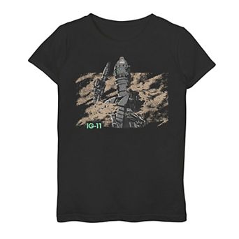Girls 7-16 Star Wars The Mandalorian IG-11 Dusty Portrait Tee