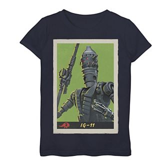 Girls 7-16 Star Wars The Mandalorian IG-11 Trading Card Tee