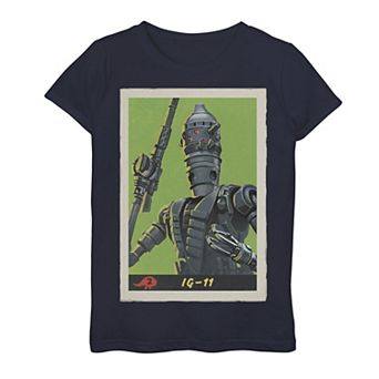 Girls 7-16 Star Wars The Mandalorian IG-11 Trading Card Tee