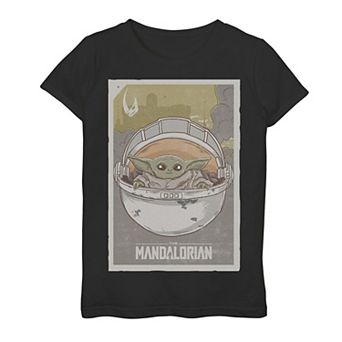 Girls 7-16 Star Wars The Mandalorian The Child aka Baby Yoda Poster Tee