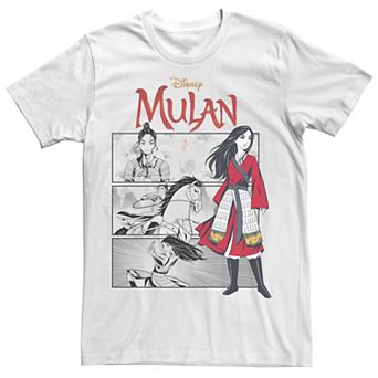 Disney's Mulan Live Action Comic Panels Men's Tee