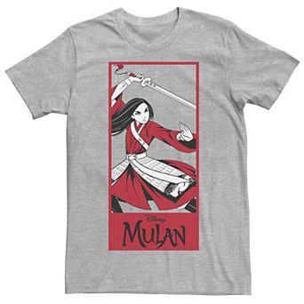 Disney's Mulan Action Pose Men's Panel Tee