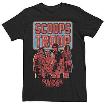 Men's Netflix Stranger Things Scoops Troop Portrait Tee