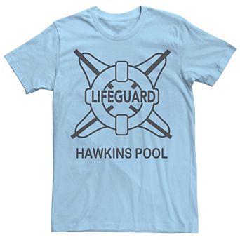 Men's Netflix Stranger Things Hawkins Pool Lifeguard Logo Tee