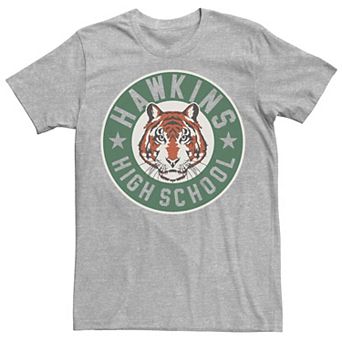 Men's Netflix Stranger Things Hawkins High School Tigers Logo Tee