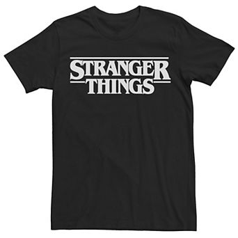 Men's Netflix Stranger Things Simple Text Logo Tee