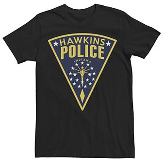 Men's Netflix Stranger Things Hawkins Police Patch Tee