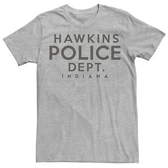 Men's Netflix Stranger Things Hawkins Police Dept. Indiana Tee