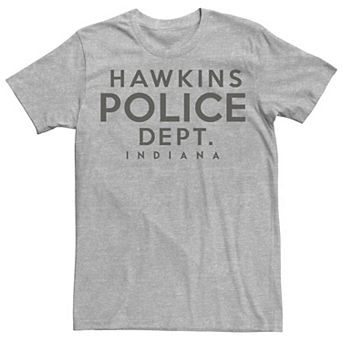 Men's Netflix Stranger Things Hawkins Police Dept. Indiana Tee