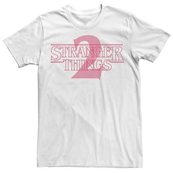 Men's Nextflix Stranger Things 2 Line Art Logo Over Lay Tee