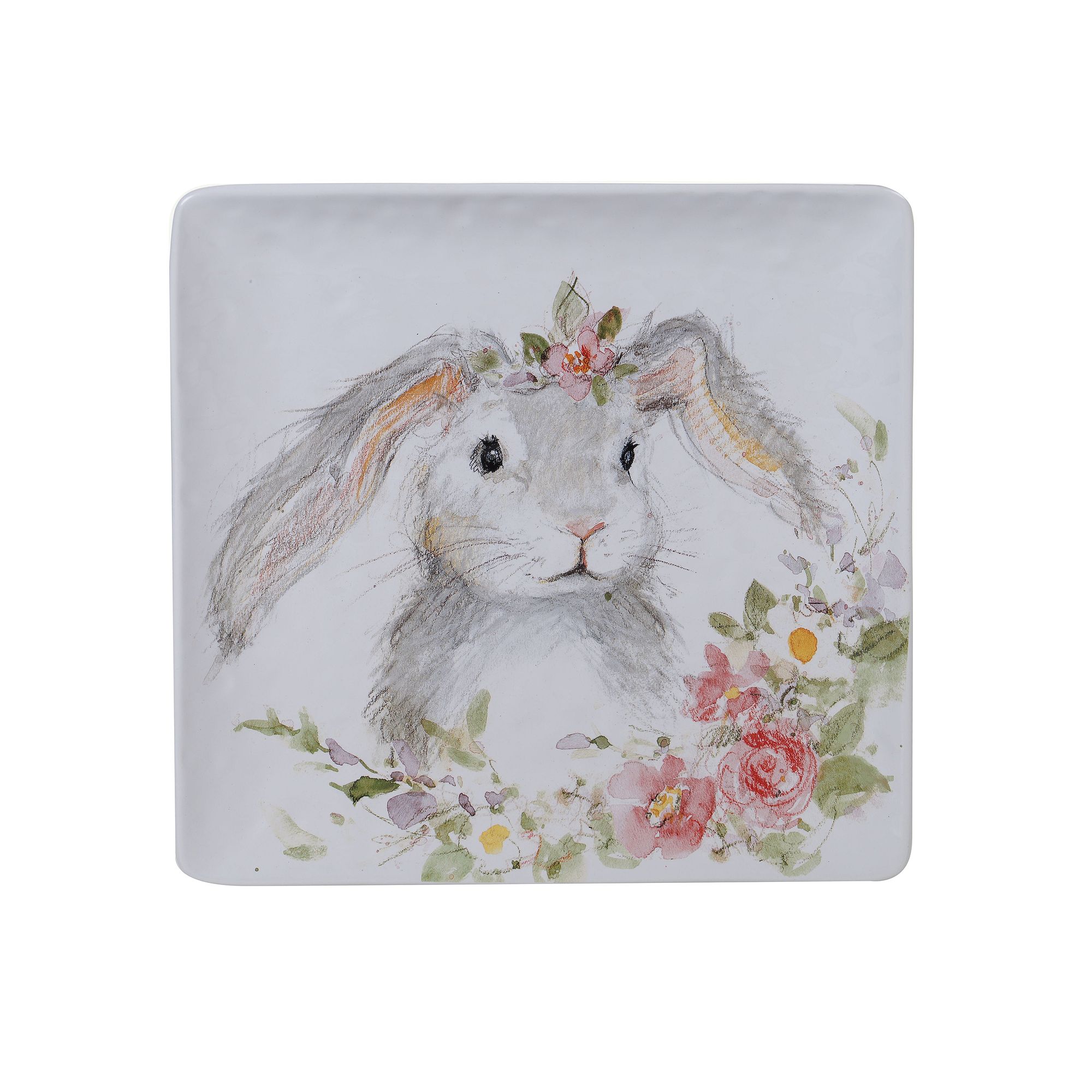 Certified International Sweet Bunny Serving Platter, Multi