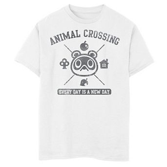 Boys 6-20 Nintendo Animal Crossing Everyday Is A New Day Logo Graphic Tee