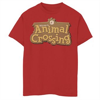 Boys 8-20 Nintendo Animal Crossing Title Logo Graphic Tee