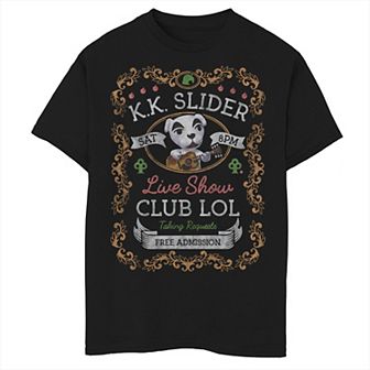 Boys 8-20 Nintendo Animal Crossing KK Slider Live Show Poster Graphic Tee