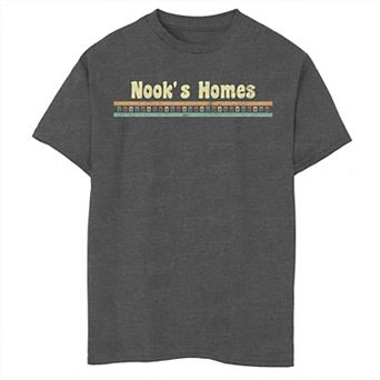 Boys 6-20 Nintendo Animal Crossing Nook's Homes Logo Graphic Tee
