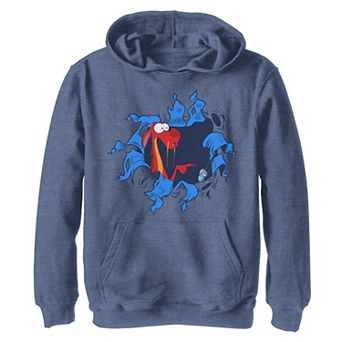 Disney's Mulan Boys 8-20 Mushu Cri-Kee Takes The Blame Ripped Graphic Fleece Sweatshirt