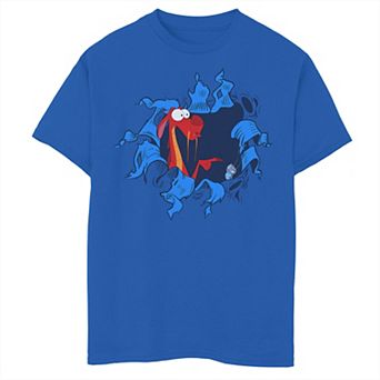 Disney's Mulan Boys 8-20 Mushu Cri-Kee Takes The Blame Ripped Graphic Tee