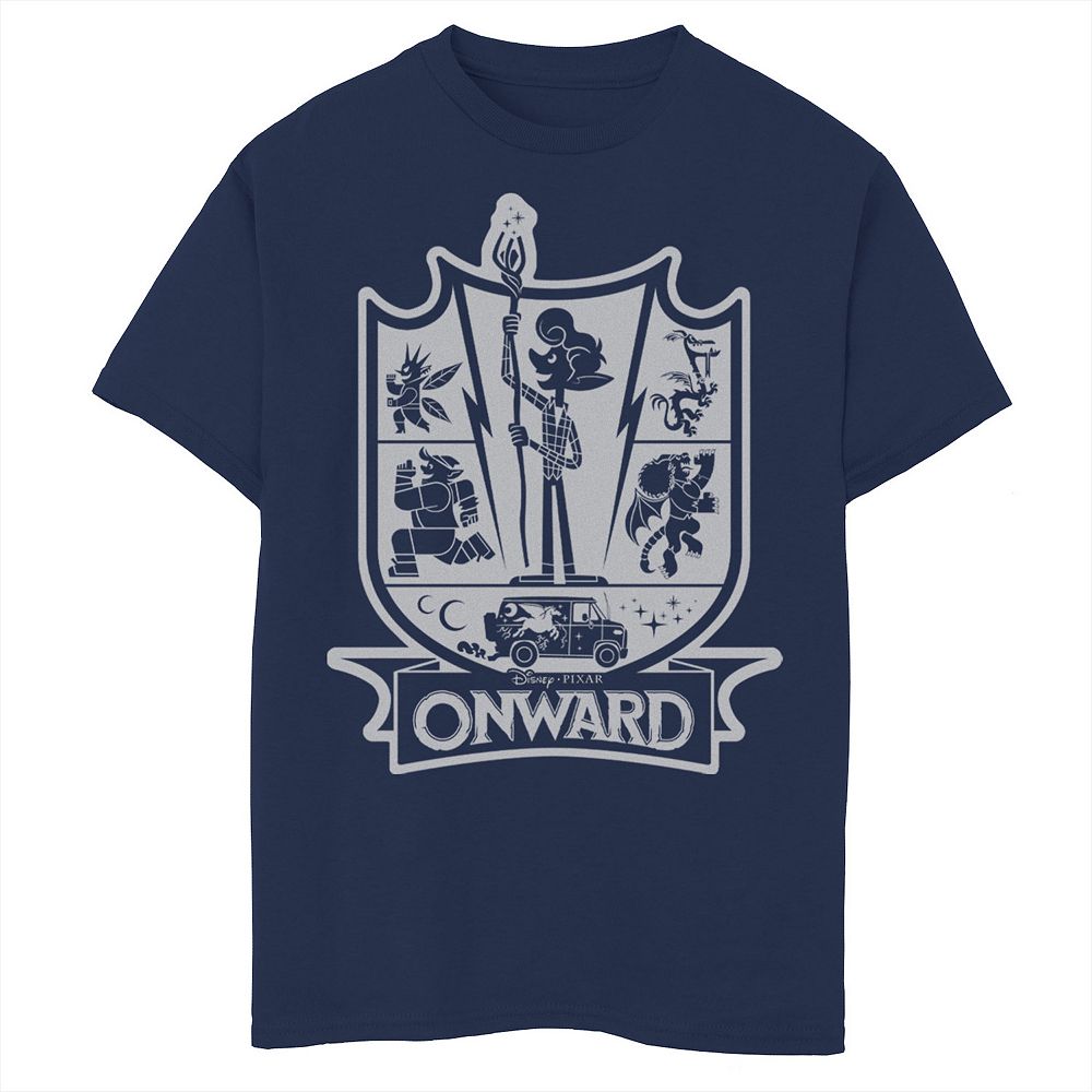 Disney / Pixar's Onward Boys 6-20 Onward Emblem Crest Stamp Graphic Tee