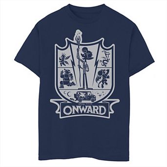 Disney / Pixar's Onward Boys 8-20 Onward Emblem Crest Stamp Graphic Tee