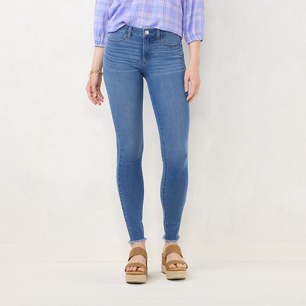Women's LC Lauren Conrad Feel Good Midrise Super Skinny Jeans, Size: 8 Short, Blue