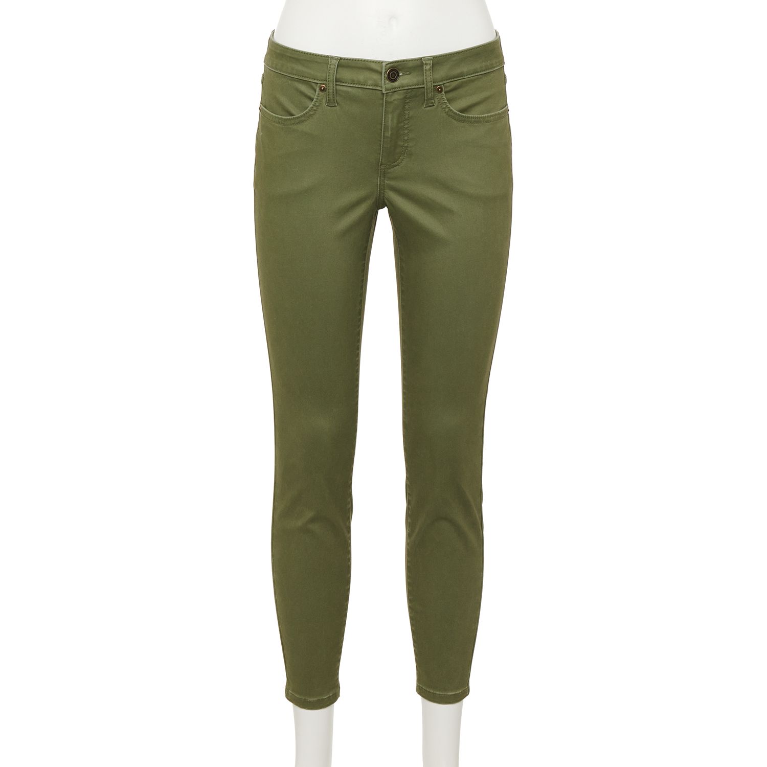olive skinny jeans womens